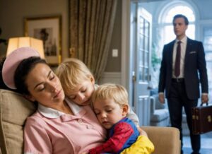 Hän aikoi irtisanoa kotiapulaisen – mutta pysähtyi nähdessään hänet lattialla nukkuvana, kaksoset sylissään