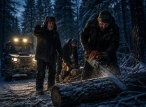 Huligaanit sitoivat vanhan metsänhoitajan tiukasti puuhun ja jättivät hänet yksin talviseen metsään yöksi. Kun pimeys laskeutui, susilauma ympäröi hänet – mutta se, mitä sen jälkeen tapahtui, oli jotain todella hyytävää