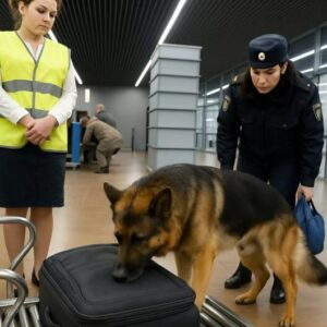 Lentokentän palveluskoira huomasi tämän matkalaukun ja alkoi vinkua kiinnittäen ohjaajan huomion. Kun laukku avattiin, kaikki järkyttyivät näkemästään
